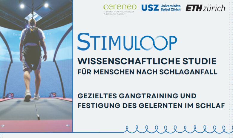 Stimuloop: Wissenschaftliche Studie für Menschen nach Schlaganfall. Gezieltes Gangtraining und Festigung des Gelernten im Schlaf.