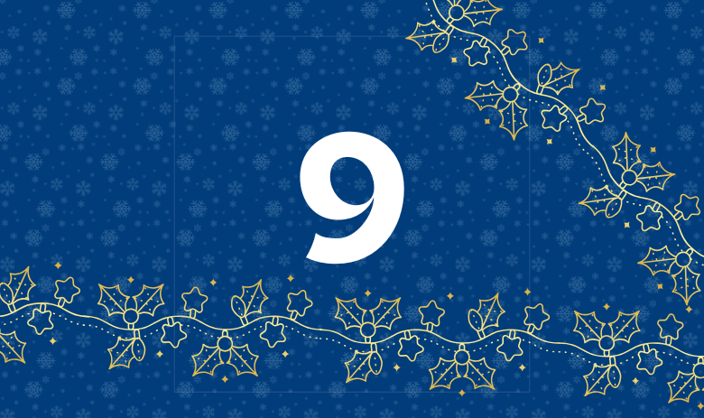 Design mit der Zahl 9